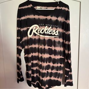 Young & Reckless Men’s Tie-dye Logo Long Sleeve Tee